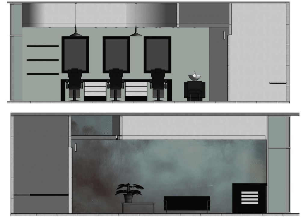 Barbershop, interior design, radisson blu,