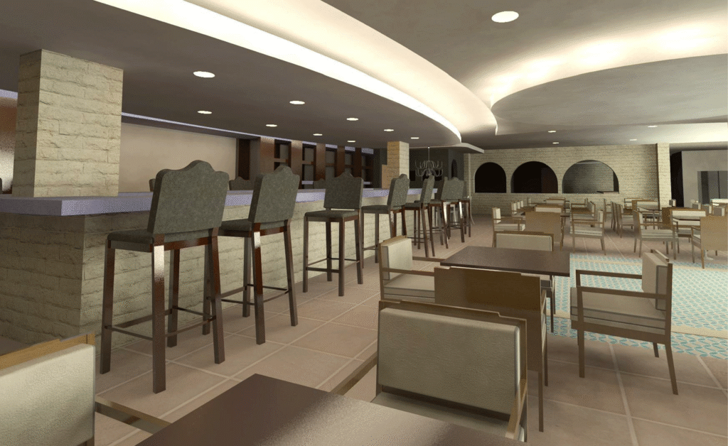 Beirut restaurant, interior design, restaurant design