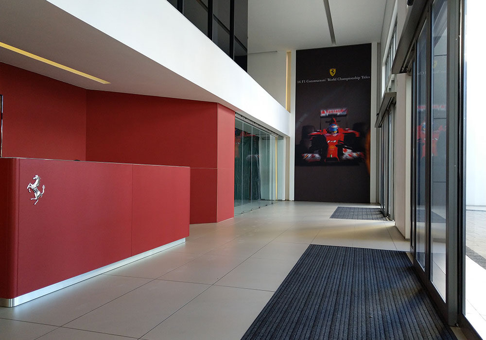 Ferrari interior design under construction